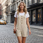 👖 50 % RABATT! ✨ Einfarbiger Overall im Retro-Stil – verstellbare Schulterträger, große Taschen & lockere Passform – das perfekte Must-have für den Sommer ☀️