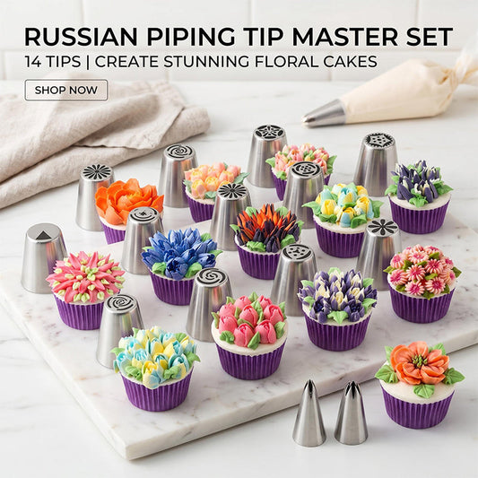 📢📢50% Rabatt  !!!⏰Professional Flower Nozzle Decorating Set