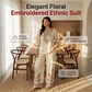 👚 JETZT 50 % RABATT! ⏳ Set aus langärmeliger Damenbluse und Hose mit weitem Bein – fließend, elegant und leicht – perfekt für die Arbeit, einen Brunch oder auf Reisen – schickes 2-teiliges Outfit 🌸