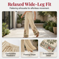 👚 JETZT 50 % RABATT! ⏳ Set aus langärmeliger Damenbluse und Hose mit weitem Bein – fließend, elegant und leicht – perfekt für die Arbeit, einen Brunch oder auf Reisen – schickes 2-teiliges Outfit 🌸