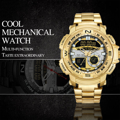 ⏳Limitiertes 53% Rabatt⏰Multifunktionale Herren Sportuhr ⌚ Dual-Zeit, Stoppuhr & Wasserdichtes Design
