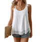 ⏰ 52 % RABATT – Nur für kurze Zeit ✨ Elegantes Tanktop mit Spitzen-Trägern und Punktmuster