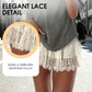 👗Neuwaren 50% Rabatt💥Chic Pleated Lace Trim Mini Skirt – Plisseefalten, zarte Spitze, perfekt für den Sommer 🌸💨