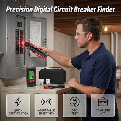 ⚡🔌 60% RABATT! Digital Circuit Breaker Finder and Outlet Tester Kit – Sicherungen finden, Steckdosen testen – in Sekunden 🔥✨