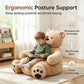 🧸Cartoon Animal Plush Kids Sofa Cushion Seat Teddy Bear Chair (Kinder-Plüschsofa in Teddybär-Form)
