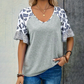 🎁New Arrival 50% OFF💥Women's Casual Leopard Print V-Neck Top