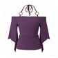 🎁New Arrival 50% OFF💥Women's Off-the-Shoulder Halter Neck Top
