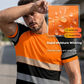 ⏳🔥LIMITED-TIME 50% OFF! 🎉Men’s Fluorescent Color Block Athletic Shirt Outdoor Safety Tee