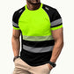 ⏳🔥LIMITED-TIME 50% OFF! 🎉Men’s Fluorescent Color Block Athletic Shirt Outdoor Safety Tee