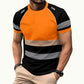 ⏳🔥LIMITED-TIME 50% OFF! 🎉Men’s Fluorescent Color Block Athletic Shirt Outdoor Safety Tee