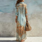 🎁New Arrival 50% OFF💥Women's Elegant Retro Print Maxi Dress