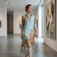 🎁New Arrival 50% OFF💥Women's Elegant Retro Print Maxi Dress