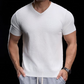 👕 LIMITED-TIME 50% OFF! ✨ Breathable V-Neck Knit Tee – Textured Finish, Athletic Fit, Gym to Street 🏋️