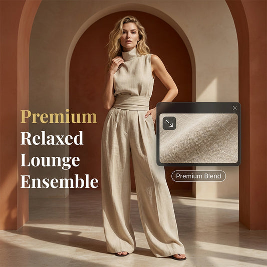 🎁New Arrival 53% OFF💥Top & Wide-Leg Pant 2-Piece Set