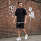 🎉 LIMITED TIME 50% OFF! 👕 Men's Waffle Knit T-Shirt & Shorts Set – Cooling Sensation Fabric & Relaxed Fit Design 💙