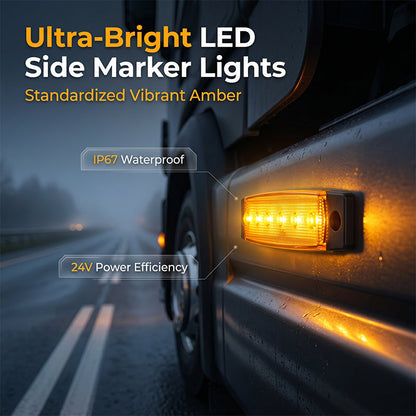 🔥Hot Sale-10PCS LED Side Marker Light for Trucks