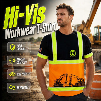 🦺 Hot Sale 50% OFF 🔥High Visibility Workwear T-Shirt – Standout Safety Design 🚧