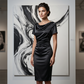 Women's Elegant Satin Ruched Bodycon Dress 💎 Slip into Silk-Kissed Confidence – Ruched to Flatter, Cut to Impress ✨