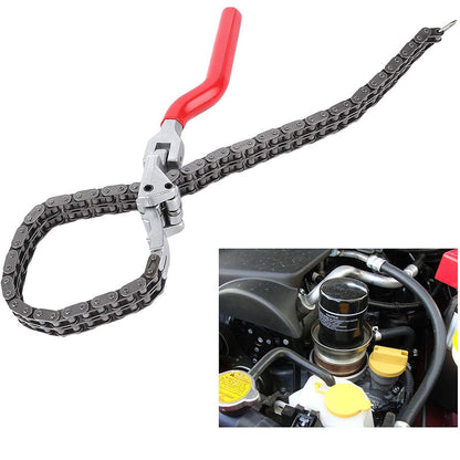 🔥 Offerta Limitata: Chiave a Catena per Filtro Olio Heavy-Duty – Copertura Larga da 60 a 195 mm, Catena Rinforzata e Impugnatura Comfortevole. Ideale per Auto, Camion e SUV. 💪