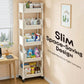 🦺Carrello Slim Scorrevole – Salvaspazio per Cucina, Bagno & Lavanderia ✨ Addio al Disordine