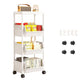 🦺Carrello Slim Scorrevole – Salvaspazio per Cucina, Bagno & Lavanderia ✨ Addio al Disordine