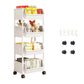 🦺Carrello Slim Scorrevole – Salvaspazio per Cucina, Bagno & Lavanderia ✨ Addio al Disordine