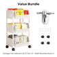 🦺Carrello Slim Scorrevole – Salvaspazio per Cucina, Bagno & Lavanderia ✨ Addio al Disordine