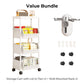 🦺Carrello Slim Scorrevole – Salvaspazio per Cucina, Bagno & Lavanderia ✨ Addio al Disordine