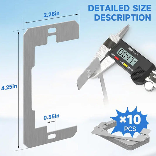 🔥 -50% Oggi: Distanziale per Placca a Parete a Filo – Metallo premium, correzione perfetta della profondità delle prese, installazione professionale e sicura. Per un fissaggio a filo muro senza disallineamenti.