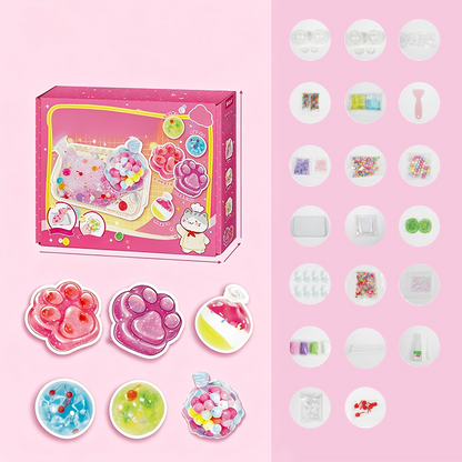 🔥 -50% Oggi: Kit Fai-da-Te Squishy Ghiaccio Fritto con Design Zampa di Gatto – Crea il tuo giocattolo morbido e profumato, divertente e rilassante. Perfetto per bambini e bambine.