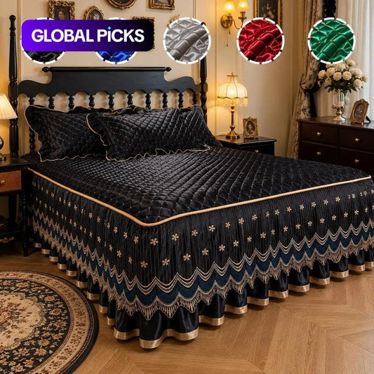🔥 Promo Flash -50%: Coprisommier con Gonna Matelassato Traspirante – Poliestere, altezza gonna 45 cm, angoli elastici, ideale per letto e contenitore sotto il letto. 5 colori disponibili. Spedizione dall’Italia ✅