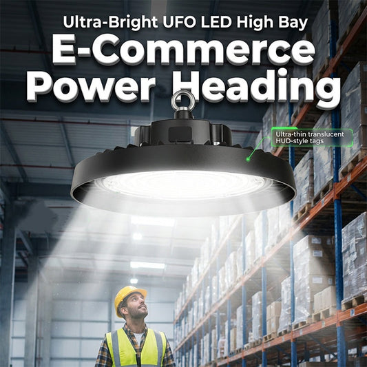 🔥 -50% Oggi: Lampada UFO LED 200W da Soffitto – Proiettore ad alta potenza per magazzini, officine e illuminazione industriale. Luce brillante, lunga durata, installazione semplice.