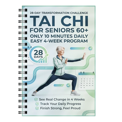 🔥 -50% Oggi: Libro di Tai Chi di 28 Giorni per Principianti e Senior – Esercizi illustrati da 10 minuti al giorno, diario dei progressi incluso, movimento dolce quotidiano, formato A5.