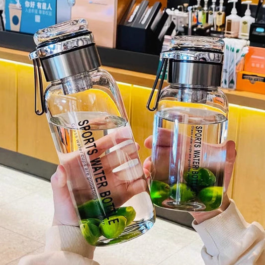 🔥 -50% Oggi: Bottiglia in Vetro 750/1000 ml con Filtro per Tè in Acciaio e Custodia Isolante Antigoccia – Perfetta per idratarti ovunque con bevande calde o fredde.