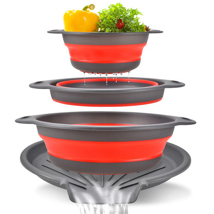 🔥 -50% Oggi: Colapasta Pieghevole Multifunzione – Scolapasta con base di scarico, compatto e pratico per la cucina. Si piega per riporlo facilmente, resistente e facile da pulire.
