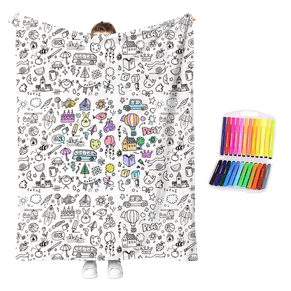 🔥 -50% Oggi: Kit Coperta da Colorare Creativa e Confortevole – Disegna, colora e rilassati, tessuto morbido e lavabile, perfetta per bambini e adulti creativi.