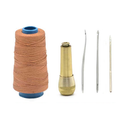 🔥 Promo Flash -50%: Kit di Lesine per Cucitura della Pelle 3/4 Pezzi – Manico in Rame Lucido e Aghi Intercambiabili con Filo Cerato per Finiture Professionali e Durevoli. ✨🧵