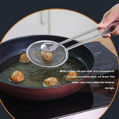 🔥 -50% Oggi: Pinza Scola-Olio in Acciaio Inossidabile – Afferra e scola l’olio in un solo gesto. Ideale per fritture, tempura e cucina quotidiana. Resistente al calore e facile da pulire.