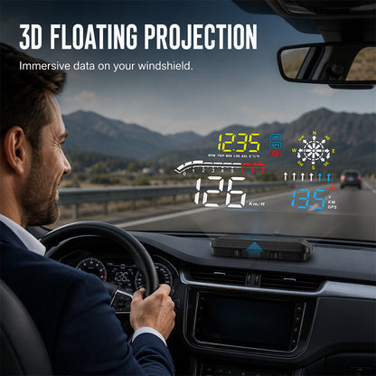🛒🚘 Display Head-Up universale per auto – Tecnologia e sicurezza per ogni viaggio. Ordina ora!