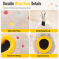 🦜 Nido Uovo in Cotone Caldo da Appendere | Amaca Calda per Pappagalli e Inseparabili 🐦 | Doppio Strato in Peluche Morbido 🧶 | Gancio in Metallo Robusto 🔗 | Giallo o Blu 💛
