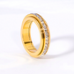 📢📢50% DI SCONTO!!! 🎅Anello girevole in acciaio al titanio con zircon