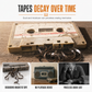 📼Lettore Cassette e Convertitore MP3 Portatile  | Digitalizza Nastri in Audio Stereo Hi-Fi 🎵 | Design Trasparente Vintage con Jack 3,5 mm 🎧 | Connessione USB-C 💻