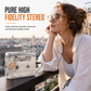 📼Lettore Cassette e Convertitore MP3 Portatile  | Digitalizza Nastri in Audio Stereo Hi-Fi 🎵 | Design Trasparente Vintage con Jack 3,5 mm 🎧 | Connessione USB-C 💻