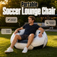 ⚽ Divano gonfiabile in PVC a forma di pallone da calcio 🛋️ – Divertente, resistente e portatile per sala giochi, feste, camera da letto e serate sportive ✨