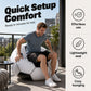 ⚽ Divano gonfiabile in PVC a forma di pallone da calcio 🛋️ – Divertente, resistente e portatile per sala giochi, feste, camera da letto e serate sportive ✨