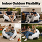 ⚽ Divano gonfiabile in PVC a forma di pallone da calcio 🛋️ – Divertente, resistente e portatile per sala giochi, feste, camera da letto e serate sportive ✨