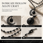 🔥 Offerta Limitata: Collana Gotica con Catena di Perline in Cristallo Scuro e Pendente Luna Traforata in Lega – Stile Dark, Eleganza Mistica e Design Unisex. ✨🌙