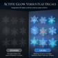❄️ Adesivi Fiocco di Neve Luminosi 3D