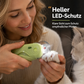 Tagliaunghie professionale per animali domestici con luce LED e protezione dagli schizzi
