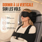 Set da viaggio con cuscino e mascherina 3D, cinghie regolabili